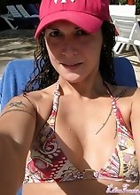 Few hot shots of Nikki in Cancun at the beach